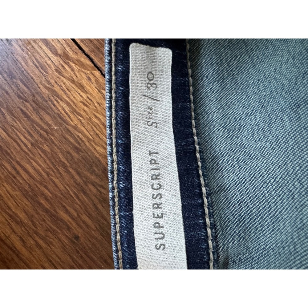 Pilcro and the Letterpress Superscript High Rise Straight Leg Jeans Blue Size 30 - Picture 9 of 10